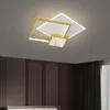 Żyrandole różne kształty żyrandol do sypialni salon salowy oświetlenie Lustwa lampa aluminiowa biała ramka Luminaria de Mesa ściemnialna