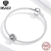 BISAER Retro Ciondoli Girasole Argento 925 Tu sei il mio sole Perline Misura Collana Bracciale Fai da Te per Gioielli da Donna ECC1507 Q0531