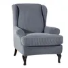 Couvertures de canapé Couverture inclinable Chaise d'aile Tissu élastique Stretch Couch Slipcover Polyester Spandex Salon Protecteur de meubles 211207