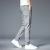Été mince pantalons décontractés hommes 4 couleurs Style classique mode affaires Slim Fit droite coton couleur unie marque pantalon 38 210616