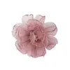 Accessori per abiti Cassichi fatti fatti fatti a mano fai da te doppio chiffon stereo rosa fiore in tessuto fiore