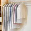 Kläder garderob förvaring 1pc transparent kläder hängande damm täcker hushållspåse skyddsklänning dammtät co o0u3