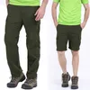 Calças de carga dos homens Primavera / Verão removível Caqui de Khaki Mens Rápido Seco Breathabteres Masculinos Calças Casuais Plus Tamanho 6xl 7xl Y0811