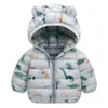 Autunno Abbigliamento per bambini Ragazze Cappotto colorato per giacca con cappuccio in cotone per bambini invernali 210916