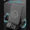 Wirelessly Charge Radio Alarm Clock Speaker LED Display Stereo Sound Quality Double Portable Speakers8465460