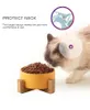 Ciotola per animali domestici in ceramica Forniture per l'alimentazione dei cuccioli di gatto Ciotole doppie per animali domestici Mangiatoia per acqua per alimenti per cani Accessori per cani Durevole opzione a più colori