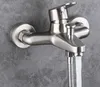 Mutfak muslukları fabrika doğrudan satış paslanmaz çelik üçlü musluk ve soğuk karıştırma valfi duvara monte küvet duş