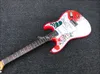 Jimi Hendrix039S Monterey Tribute Hendrix Monterey Red White ST 전기 기타 트레몰로 브리지 빈티지 튜너 8039065