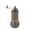 Turkish Copper Pepper Coffee Spice Salt Grinder Hand Mill Traditional Handmade 4.3 inch Kitchenware Gift Decorative Embroidered 210611