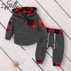 Conjuntos de ropa Zafille Pliad sudadera y pantalones traje recién nacido niño ropa de invierno para niña conjunto 210309