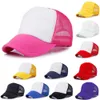 21colors Kids Trucker Cap children Mesh Caps Blank Trucker Hats Party Hats Snapback Hats Girls Boys Toddler Cap ZC012 50pcs9082855