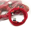 2m / 6ft 2a Dual Bend Type-C Micro USB Laddningskablar för Android Samsung Telefon Snabb laddare Cord 90 graders armbågskabel