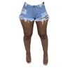 Sexy alta cintura senhoras denim shorts streetwear plus tamanho curta calças de brim