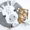 Babyspielmatte Spielzeug Baumwolle geboren Kleinkind Krabbelunterlage Tierdecke Runder Teppich Bodenteppich Kinder Kinderzimmer Kinderzimmer Dekor 220106