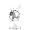 Кальянные стили Globe Styles Glass Bong 7,28 дюйма маленькая водяная буровая установка с 14 -мм мисками для курения