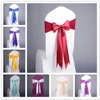 Spandex Chair Sashes Gratuit Lace-Up Elastic Chair Cover Chair Band With Silk Bow Event Party Mariage Decoration Supplies