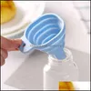 Colanders Sinters Keuken Gereedschap Keuken, Dining Bar Thuis Tuin Vloeistof Dispensing Food-Grade DIY Tool Sile Trechter Huishoudelijke Gadget Foldi