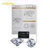 Jeweepisode 2ct d färg vit 8mm runda klippa moissaniter lösa ädelstenar diy ring smycken med gra certifikat grossist h1015