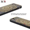 Casos de telefone resistentes a água para iphone 6 7 8 11 12 xs xr 2021 luxo eco-friendly preto cereja madeira design de flor traseira