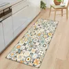 Bohemia Kitchen Floor Mat Carpet Non-slip Home Entrance Door Mat Rugs Boho Bathroom Mat for Living Room Kitchen Bedroom 211204