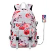 Stile coreano Oxford in stoffa da viaggio da viaggio da viaggio per esterni Student School Borse Flower Waterproof Backpack