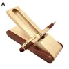 Ballpoint Pens Luxury Wooden Pen Set 0.5mm Wood Flip Box Business Signature Gifts Office Stationery Supplies