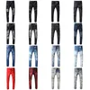 Brand Designer Jeans Rock Renaissance The United States Street Style Boys Hole Embroidered Jean Men Women Fashion Size 28-42