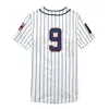 Nikivip Roy Hobbs The Natural #9 Newyork Knights Redford White Grey Men's Baseball Jerseys Vintage S-3XL