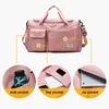 Saco de ginástica de esportes para mulheres yoga nadar viagens mochila sacos weekender com sapatos molhados compartimento cinta de ombro