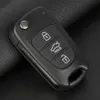 Replaceable Car Flip 3 Button Remote Key Fob Case Shell Cover Fit For Hyundai 2006-2013 KIA Rondo Sportage KIA Soul KIA Rio303F