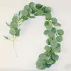 Fleurs décoratives couronnes 1m eucalyptus vert artificiel Garland feuilles de la vigne