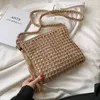 Borsa a tracolla in lana intrecciata cava per donna 2021 borse e portamonete da spiaggia con nappe alla moda estiva