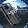 Bracket Transparent Cases For iPhone 13 12 Mini 11 Pro XS Max XR X 8 7 6 Plus Samsung S22 Ultra S21 FE HUAWEI P50 OPPO Reno4 Xiaomi 12 Carbon Fiber Phone Cover