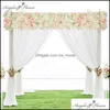 Dekorativa Blommor Kransar Festliga Party Supplies Hem Garden Kunstmatige Bloemstuk Zijde Gypsophila BabysBreath Bloem Rij Inredning Voor Wedd