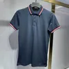 Herren-Polohemden, Designer-T-Shirt, High Street-Stickerei, einfarbige Revers-Polos, Strumpfbanddruck, hochwertige Baumwolle, Kleidung, T-Shirts 1743