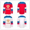 24s Team Ryssland Ice Hockey Jersey Men's Brodery Stitched Anpassa valfritt nummer och namntröjor