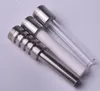 Rökningsersättningsgänga Titanium Keramiska kvartsspetsar Nail For Nectar Collector v4 kit Mini Glas Concentrate Pipes