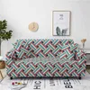 Geometrisk stretchs soffa för vardagsrum Polyester Slipcover möbelskydd Tight Wrap All-Inclusive COUCH 211207