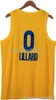 Stitched 2021 All-Star # 0 Damian Lillard Maglia da basket gialla personalizzata da uomo donna maglia da basket giovanile XS-5XL 6XL