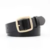 Cintura in pelle Moda femminile Versatile Retro Cintura con fibbia quadrata Donna Design casual Jeans Cintura decorativa Donna Cinture per abito G220301