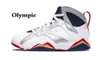 Olympic Hare X 7S男性のバスケットボールの靴Raptro Charcal 7 Vii Trainers Bordeaux 6リングBRED CONCORD瞬間スポーツスニーカー
