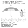 8 Côtes de poche Mini Parapluie Anti UV Paraguas Sun Pain-vitellue Lumière Plaque Portable S Pour Femmes Hommes Enfants 211101