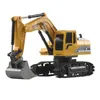 Mofun 1027 RC Excavator 1/24 6CH Vehicle Models With Light Music Children Toy Gift Kid Remote Control Drive Machine 211102