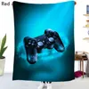 Gamer Gamepad Bedding 3D Printed Blanket Sofa Car Travel Cover Warm Soft Flannel Fabric Multi Size Kids Gift