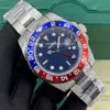 2021 Top Mens Watch Luksusowy Bazylea Czerwona Blue Pepsi Automatyczne zegarki mechaniczne Lumainous Business Waterproof zegarek