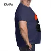 Men Plus Size T Shirts Printing Indignation Panda Short Sleeve Breathable Tops Tee Summer Large Loose Tees Blue 6xl 5xl G1229