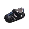Summer Kids High Quality Genuine Leather Closed Toe Toddler Boys Beach Baby Shoes For Newborn 210315