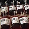 350ml Transparent Blood Bag Energy Drink Väskor PVC Återanvändbar Halloween påse för festtillbehör