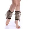 Short Side Tassel Anklet Leg Warmers Knit Braid Boot Cuffs Toppers Leggings shoes Loose Socks Women Girl Autumn Winter Warm Stockings Clothign Will and Sandy