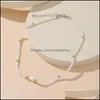 Chokers Necklaces & Pendants Jewelry Bohemian Natural Shell Choker Necklace Fashion Summer Beach Charm Seashell Beads For Women Girls Drop D